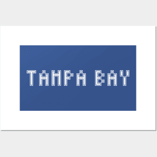 Pixel Hockey City Tampa Bay 2017 w Stylized Border Posters and Art